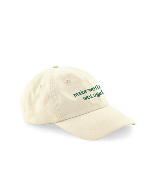 'Make Wetlands Wet Again' Cap - Cream